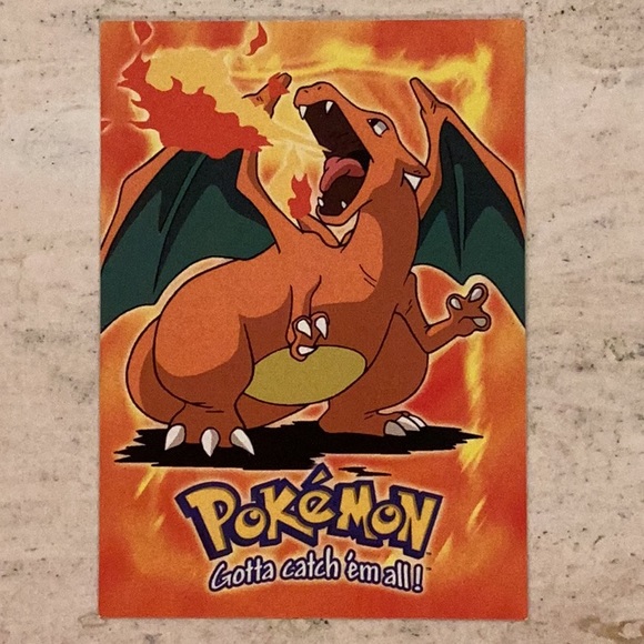 Pokemon Other - Charizard Pokemon 1999 Topps #E6 1999 Pokemon Card Movie Evolution 06 E6 of 12